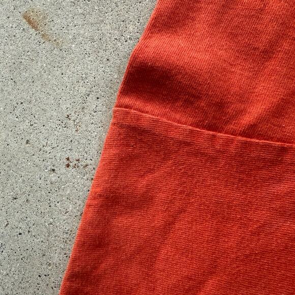 Vintage Orange 90s Nike Gym Shirt with Embroidered Nike Swoosh Y2K Size Medium - Picture 4 of 6